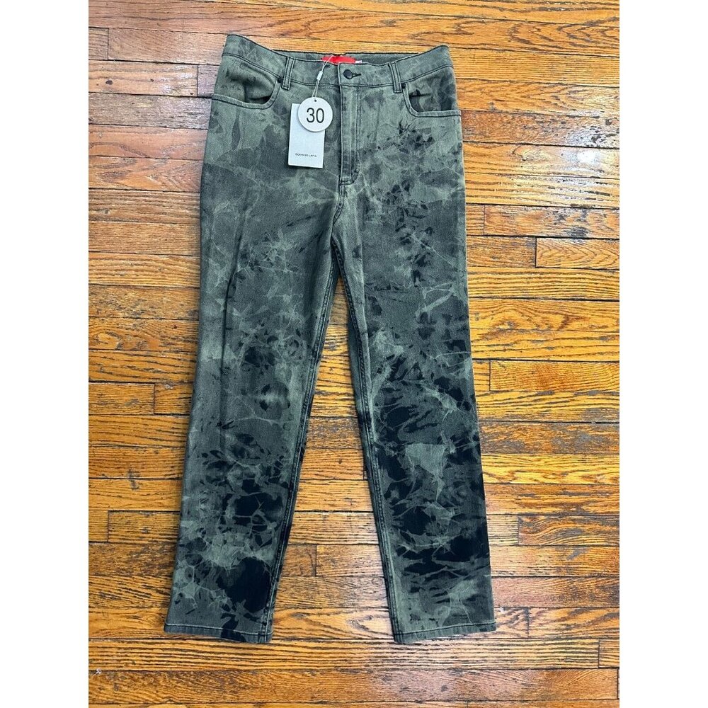 ECKHAUS LATTA High-Rise Tie Dye Skinny Jeans color Green size 30 NWT